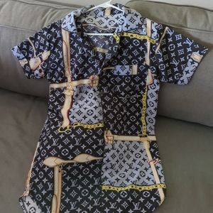 Nightgown Shirt with Pattern Large